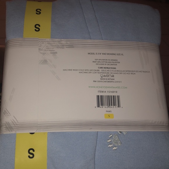 NWT honey dew 2 pcs lounge set light blue in size Small - Picture 6 of 6